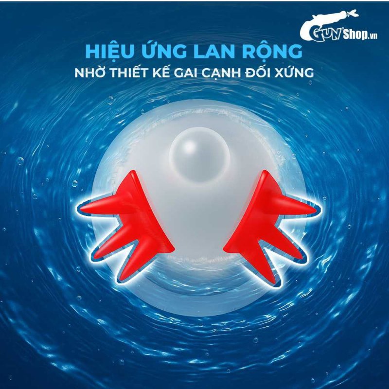 Bao cao su OLO Cá Thần Gai cạnh Tăng khoái cảm Hộp 1 cái bi silicon