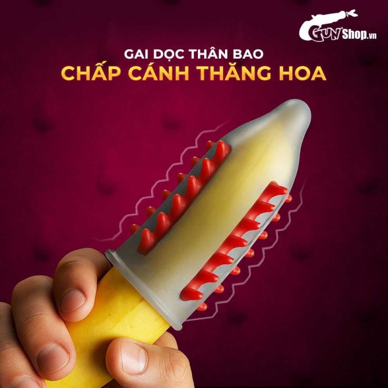 Bao cao su OLO Phượng Hoàng gai đứng hộp 1 cái tặng bi silicon