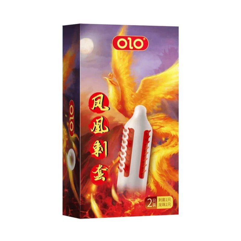 Bao cao su OLO Phượng Hoàng gai đứng hộp 1 cái tặng bi silicon