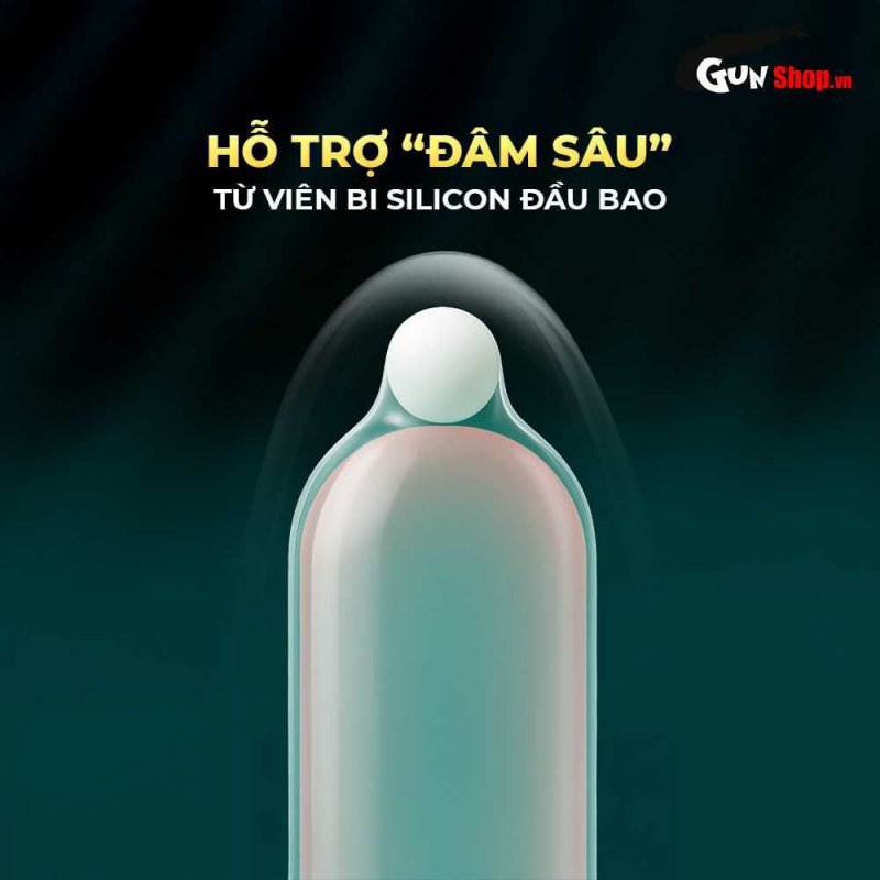 Bao cao su OLO Nai gai đầu Hộp 1 cái tặng bi silicon mềm mại