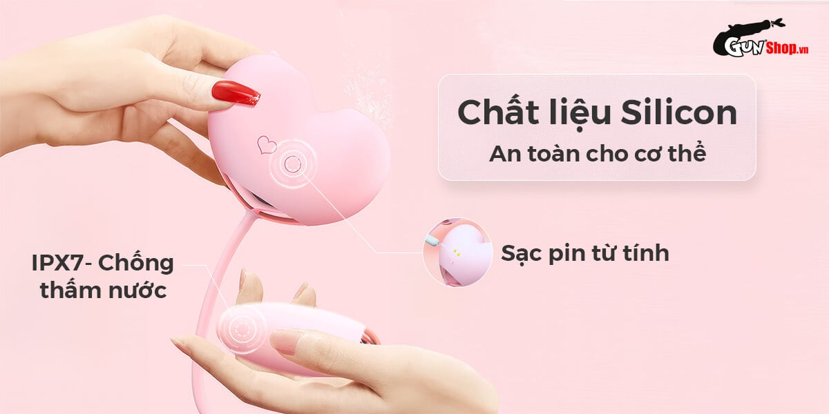 Máy bú mút đôi Svakom Peach Dolphin rung trứng massage kích thích