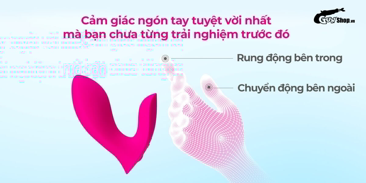 Trứng rung Lovense Flexer 2 đầu điều khiển app - Siêu phê