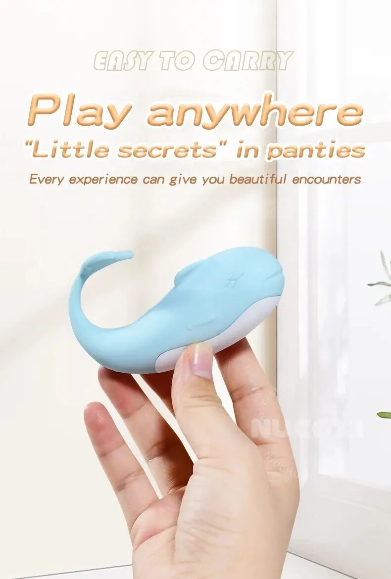 Trứng rung cá heo mini điều khiển không dây kích thích mạnh