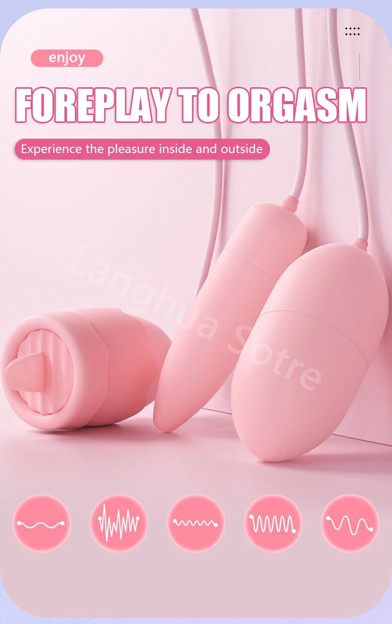 Review Trứng rung tình yêu Jiuuy 2 đầu kèm lưỡi liếm 3 in 1 giá tốt