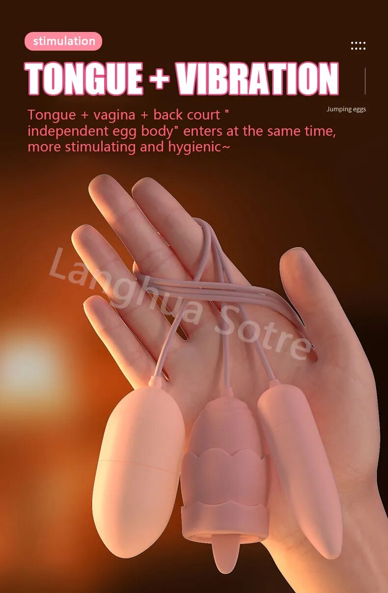 Review Trứng rung tình yêu Jiuuy 2 đầu kèm lưỡi liếm 3 in 1 giá tốt