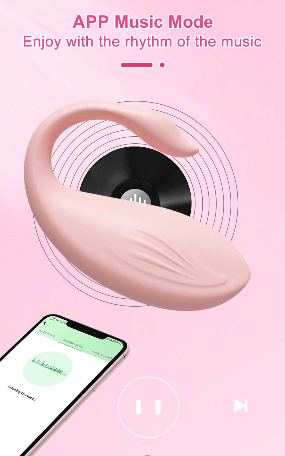 Trứng rung Love Spouse bluetooth cao cấp điều khiển app điện thoại