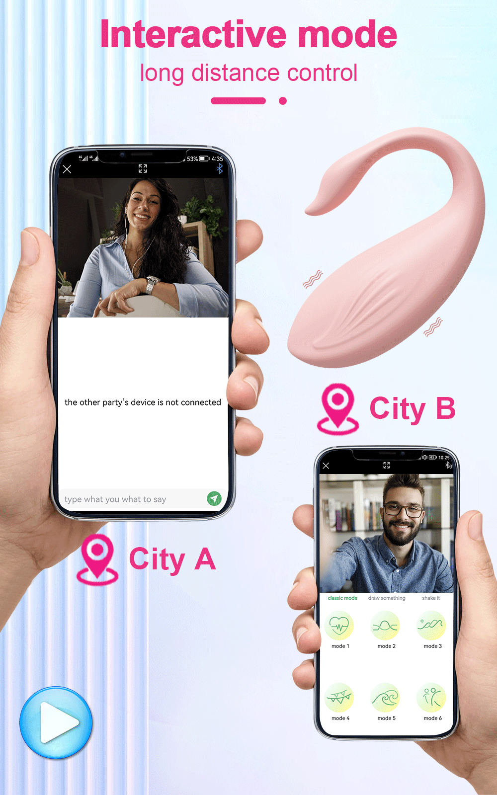 Trứng rung Love Spouse bluetooth cao cấp điều khiển app điện thoại