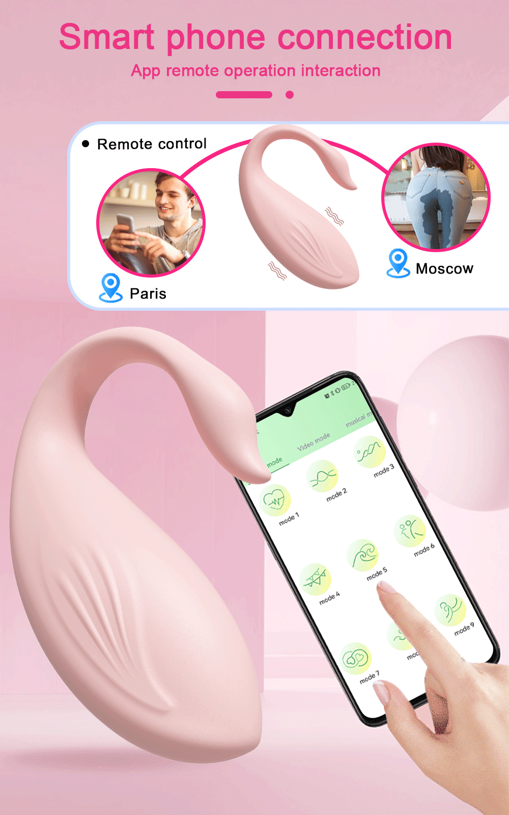 Trứng rung Love Spouse bluetooth cao cấp điều khiển app điện thoại