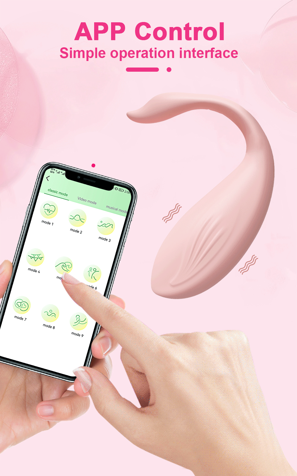 Trứng rung Love Spouse bluetooth cao cấp điều khiển app điện thoại