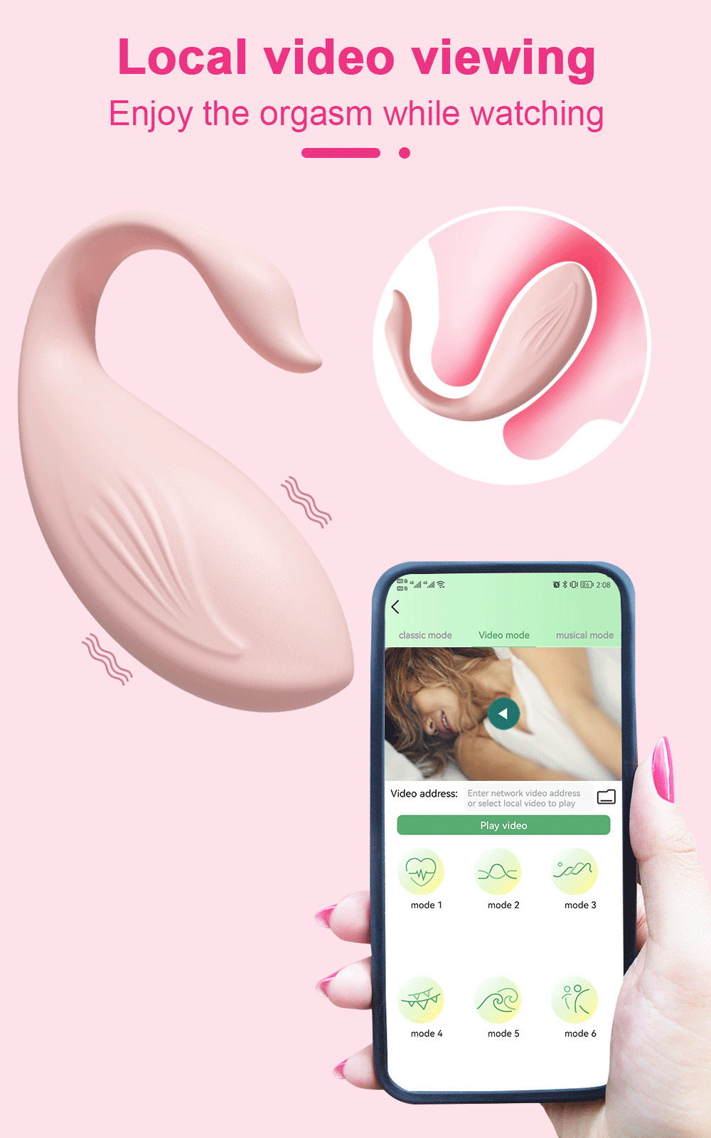 Trứng rung Love Spouse bluetooth cao cấp điều khiển app điện thoại