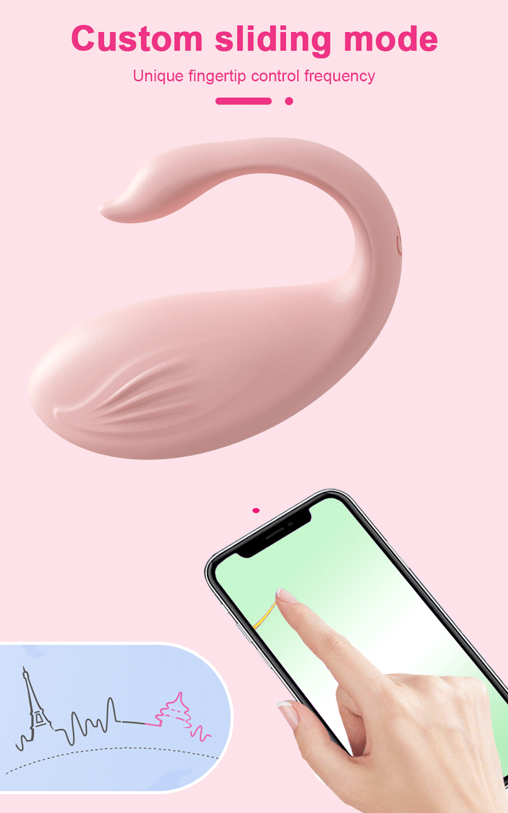 Trứng rung Love Spouse bluetooth cao cấp điều khiển app điện thoại