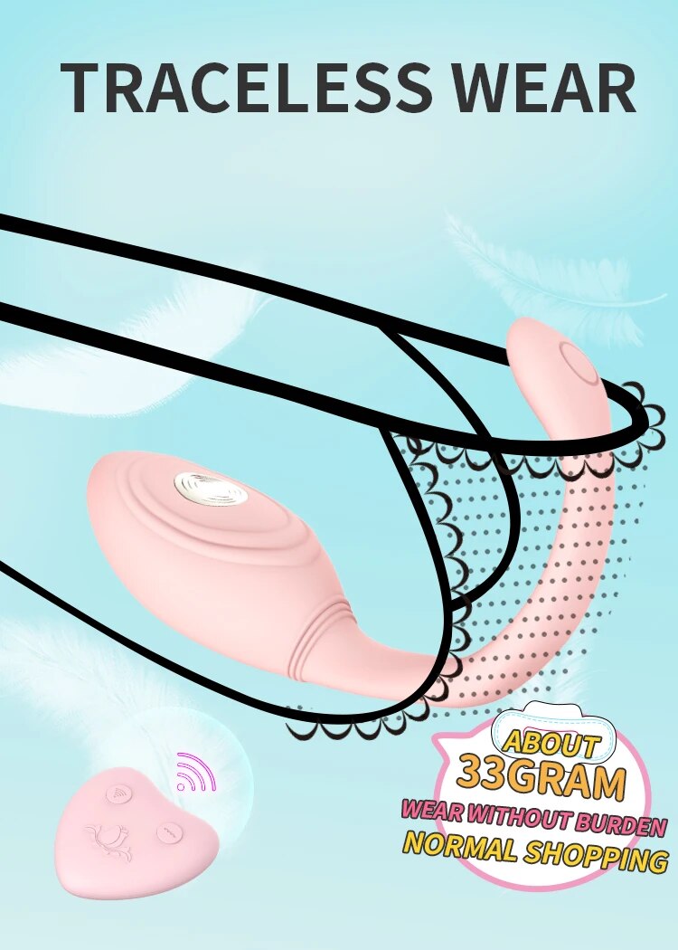 Trứng rung WOWYes điều khiển từ xa nhỏ gọn, kích thích cực đỉnh