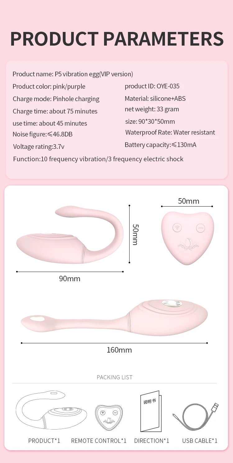 Trứng rung WOWYes điều khiển từ xa nhỏ gọn, kích thích cực đỉnh