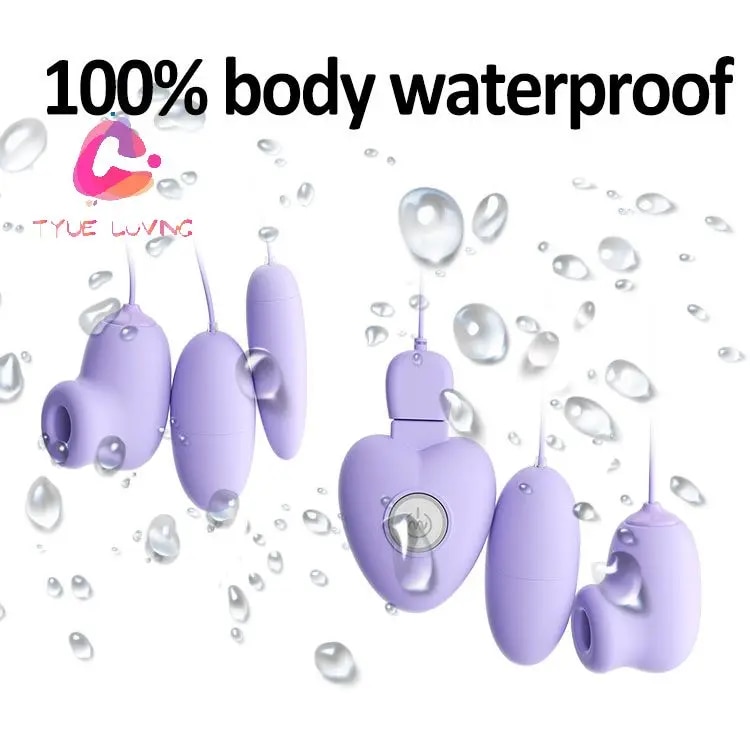 Trứng rung hút chân không 2 đầu Ankini điều khiển từ xa tiện lợi