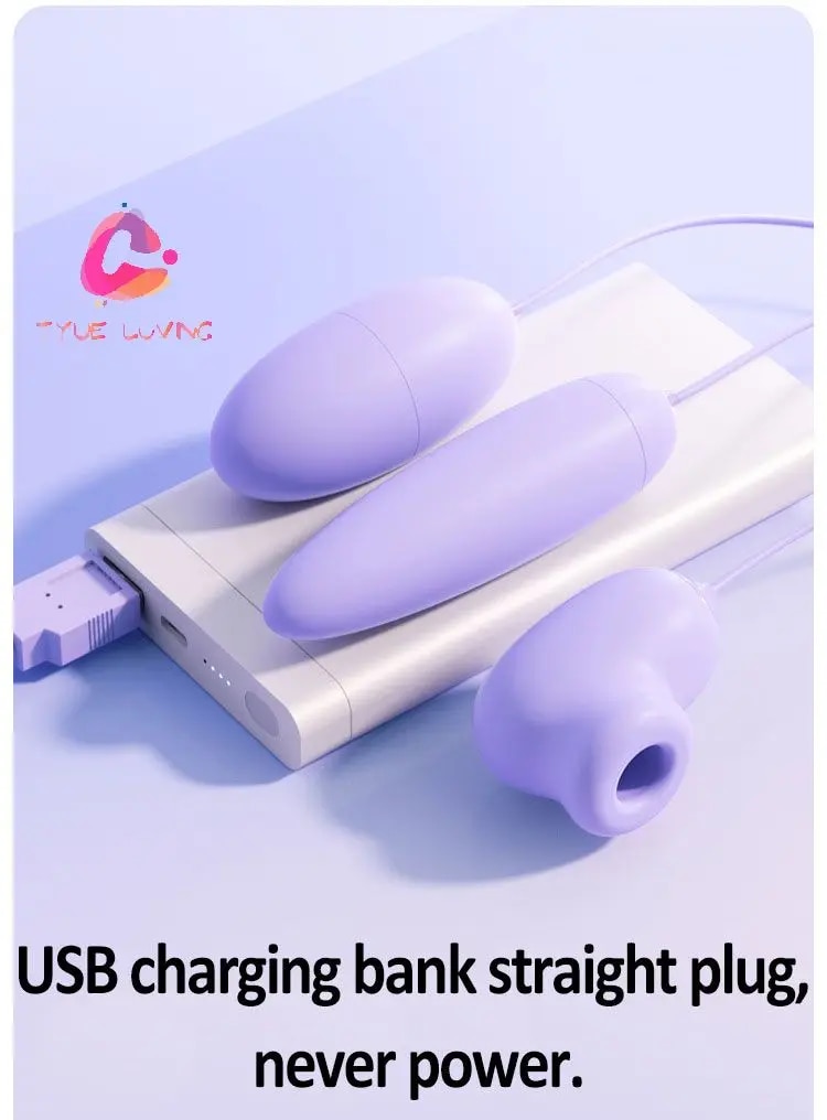 Trứng rung hút chân không 2 đầu Ankini điều khiển từ xa tiện lợi