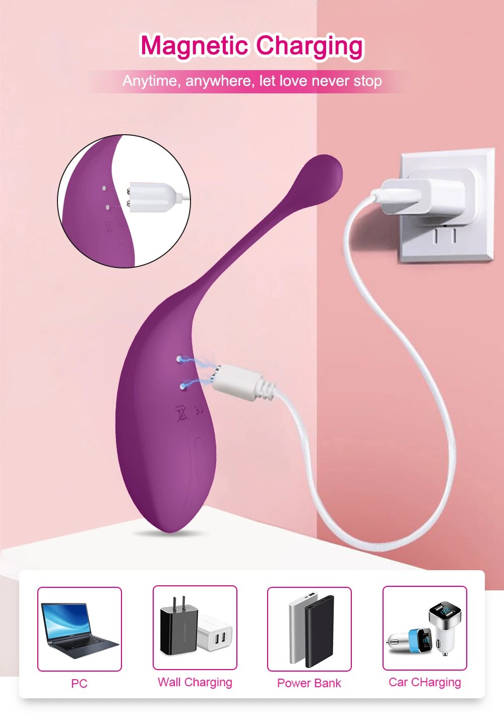 Trứng rung tình yêu không dây cao cấp điều khiển từ xa, siêu kích thích