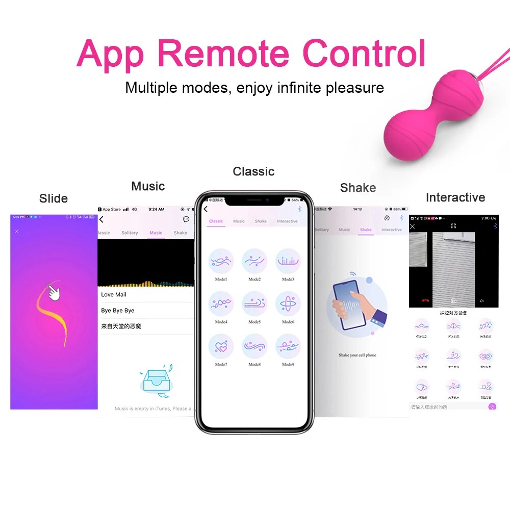 Bóng Kegel cao cấp điều khiển app giúp se khít âm đạo hiệu quả