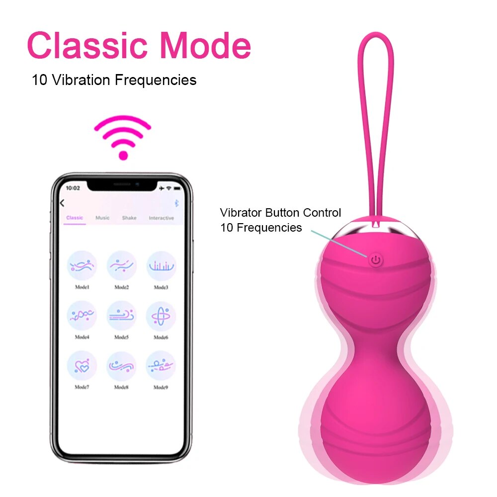 Bóng Kegel cao cấp điều khiển app giúp se khít âm đạo hiệu quả