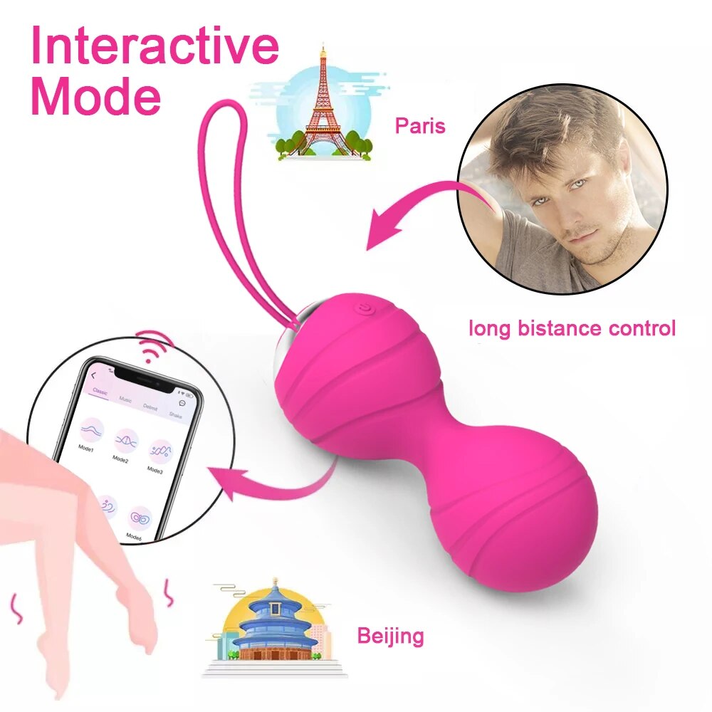 Bóng Kegel cao cấp điều khiển app giúp se khít âm đạo hiệu quả