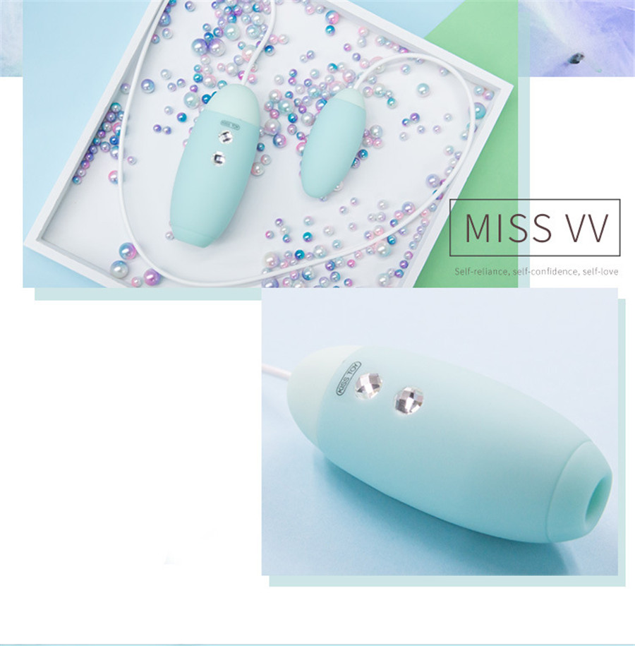 Trứng rung 2 cục Kis Toy Miss VV USA - Hút âm đạo, kích thích cực mạnh