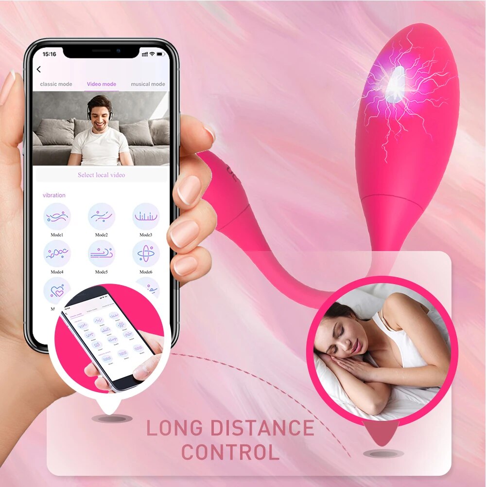 Thông tin Trứng rung sốc điện Levett điều khiển từ xa qua app bluetooth nhập khẩu