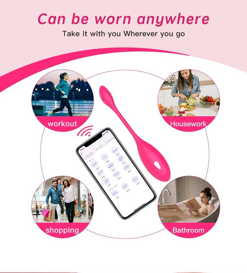 Thông tin Trứng rung sốc điện Levett điều khiển từ xa qua app bluetooth nhập khẩu