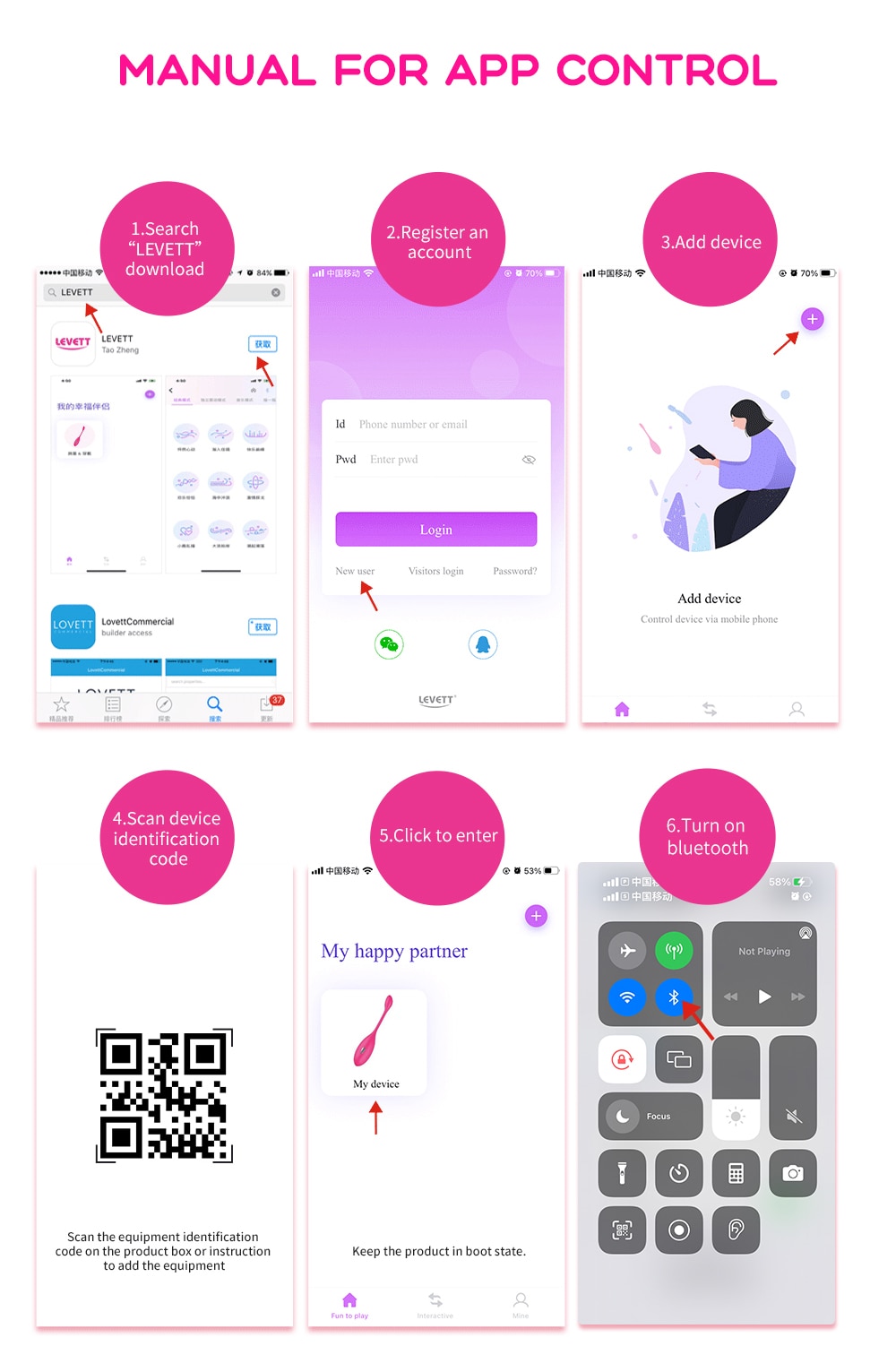 Thông tin Trứng rung sốc điện Levett điều khiển từ xa qua app bluetooth nhập khẩu