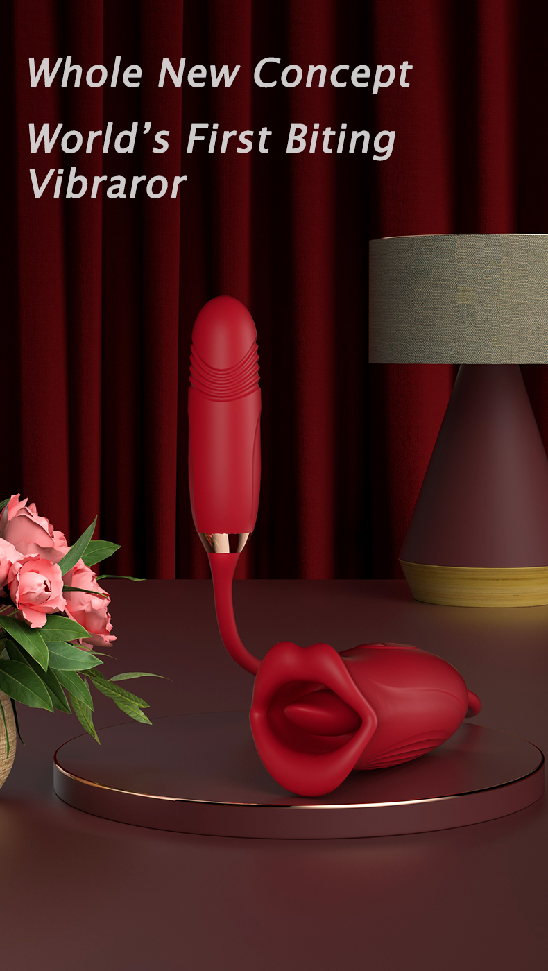 Trứng rung hoa hồng đa chức năng kích thích điểm G và oral sex