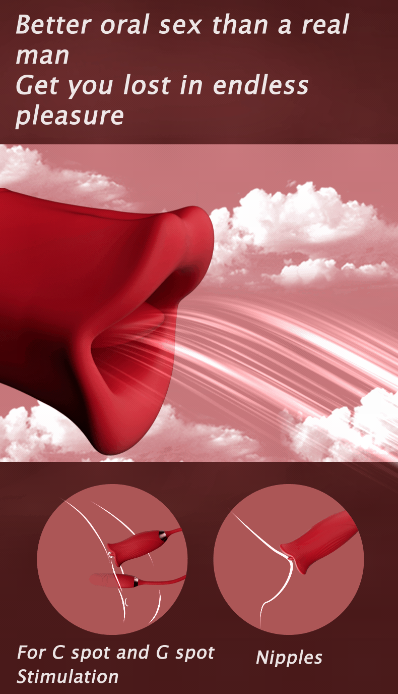 Trứng rung hoa hồng đa chức năng kích thích điểm G và oral sex