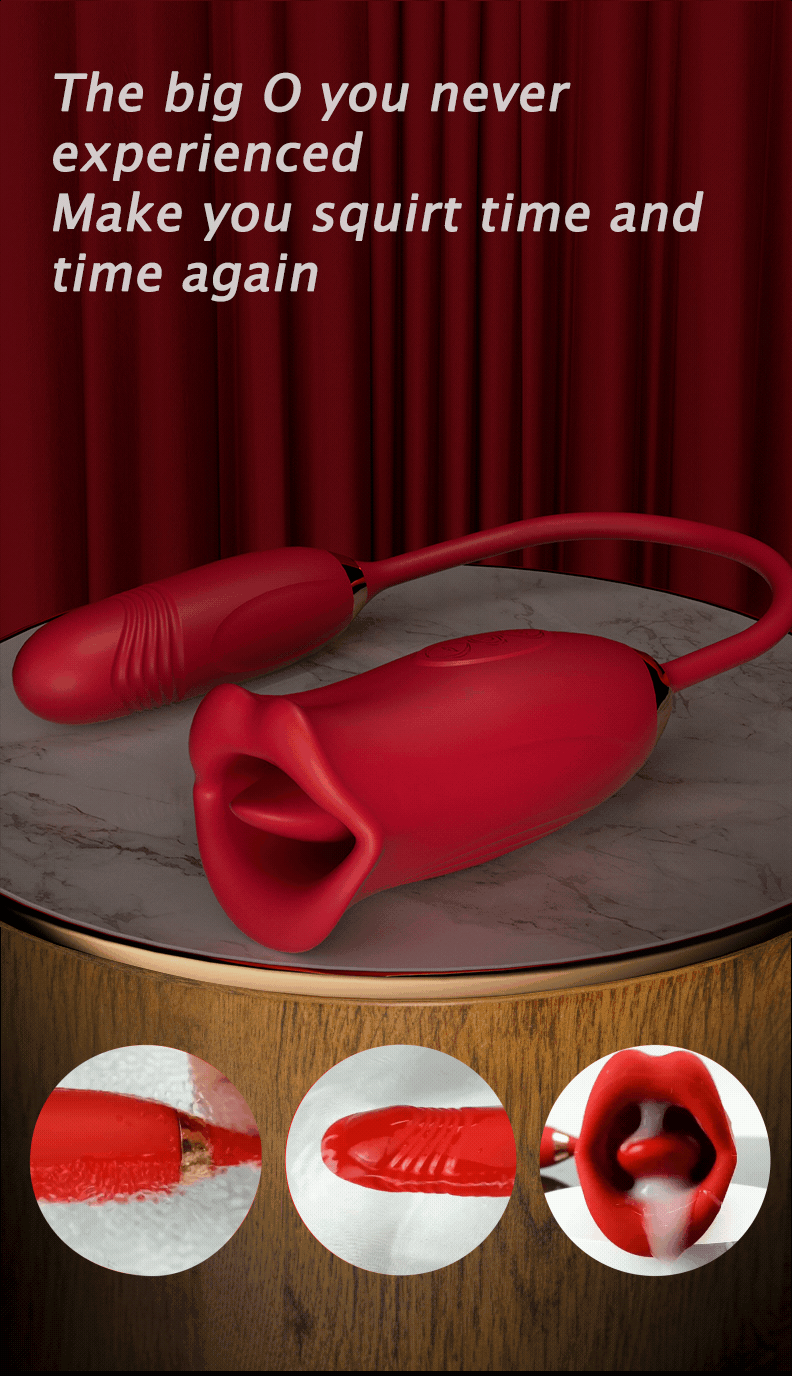 Trứng rung hoa hồng đa chức năng kích thích điểm G và oral sex