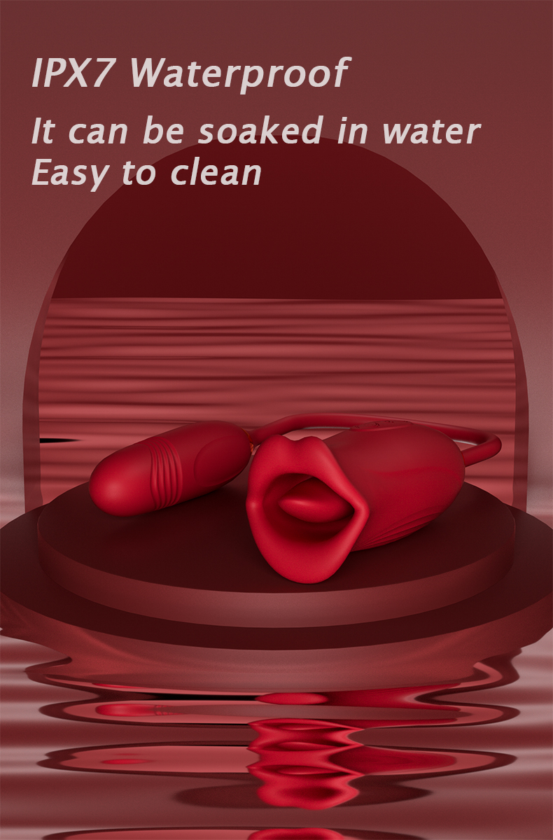 Trứng rung hoa hồng đa chức năng kích thích điểm G và oral sex