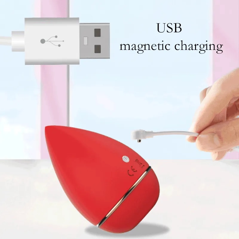 Trứng rung bú hút trang điểm hình giọt nước kích thích mê ly