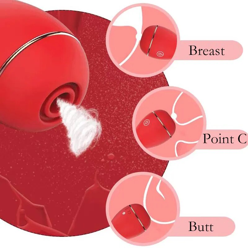 Trứng rung bú hút trang điểm hình giọt nước kích thích mê ly