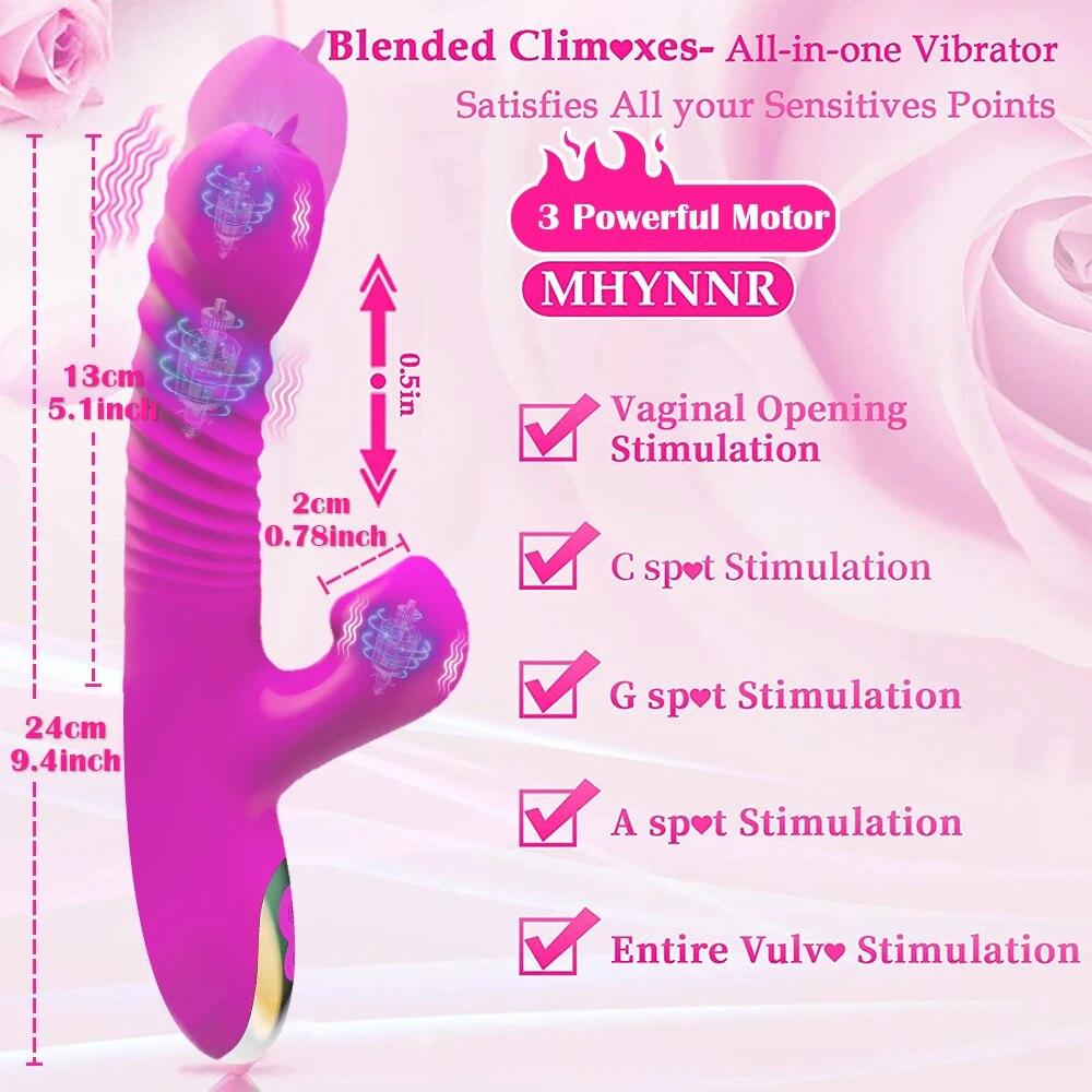Review Dương vật giả đa năng rung ngoáy thụt hút lưỡi liếm mút toả nhiệt hàng xách tay