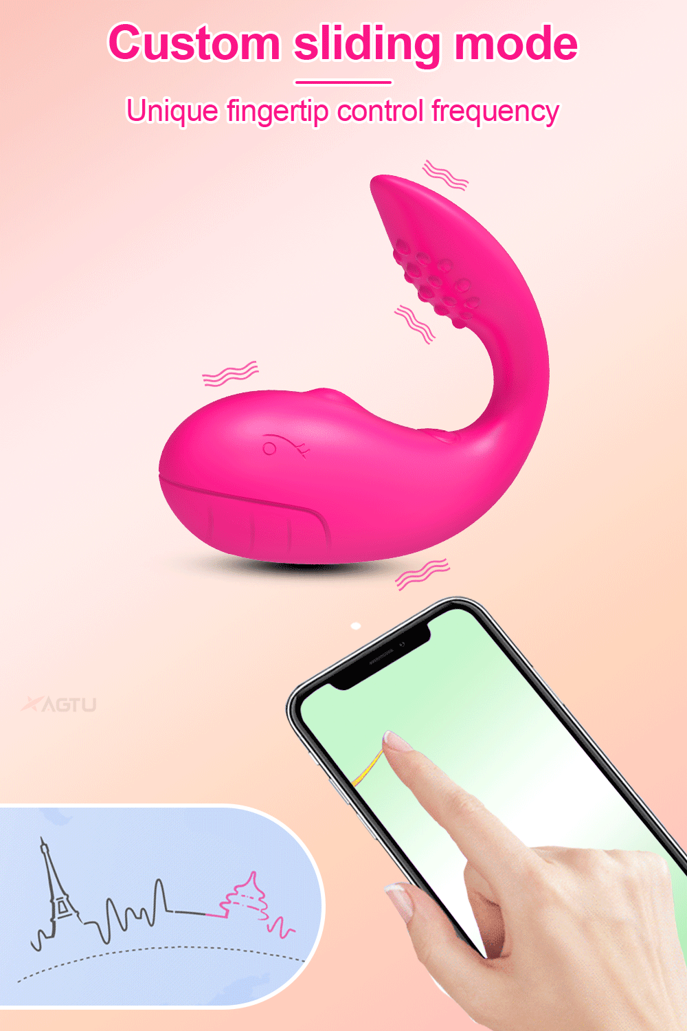 Nhập sỉ Trứng rung cá heo Love Spouse kết nối bluetooth điều khiển qua app TD042 hàng mới về
