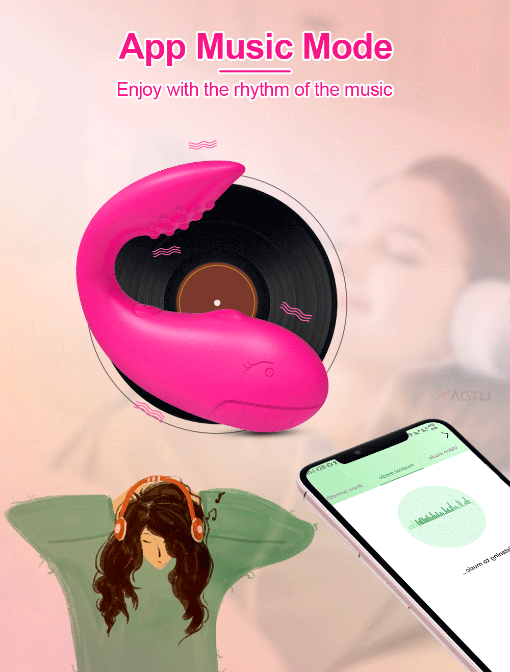 Nhập sỉ Trứng rung cá heo Love Spouse kết nối bluetooth điều khiển qua app TD042 hàng mới về