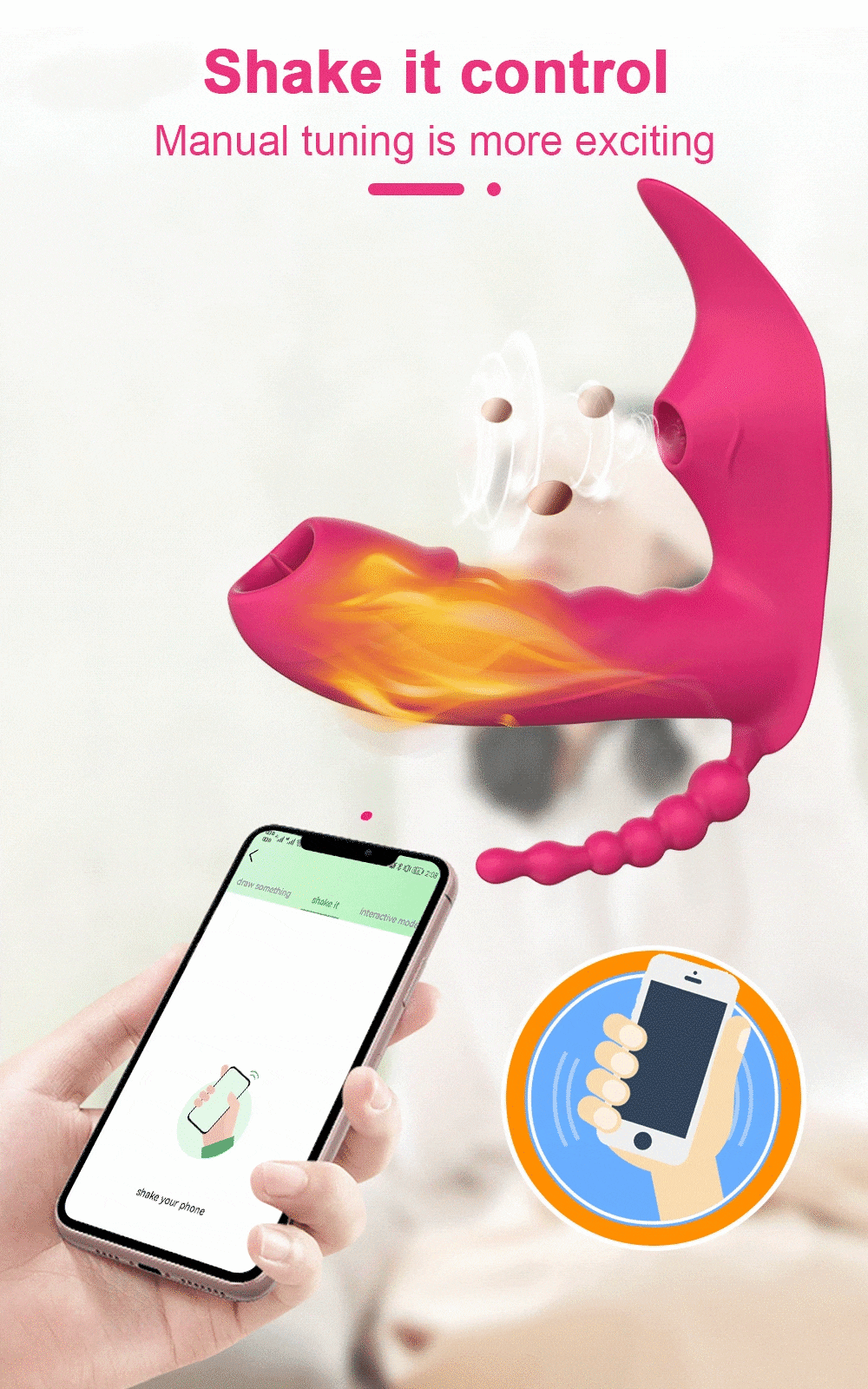 Sỉ Dương vật giả 3 trong 1 Love Spouse rung liếm hút kết nối Bluetooth điều khiển qua app hàng xách tay