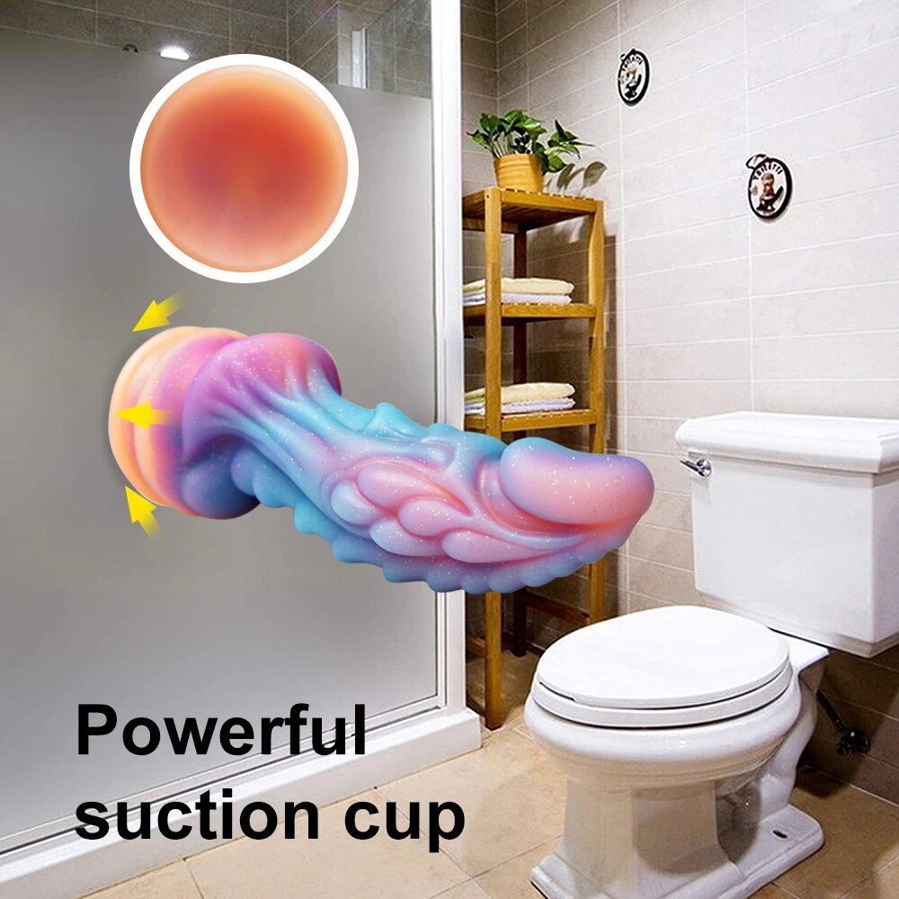 Dương vật giả rồng phát sáng size lớn gắn tường nhiều màu siêu hấp dẫn