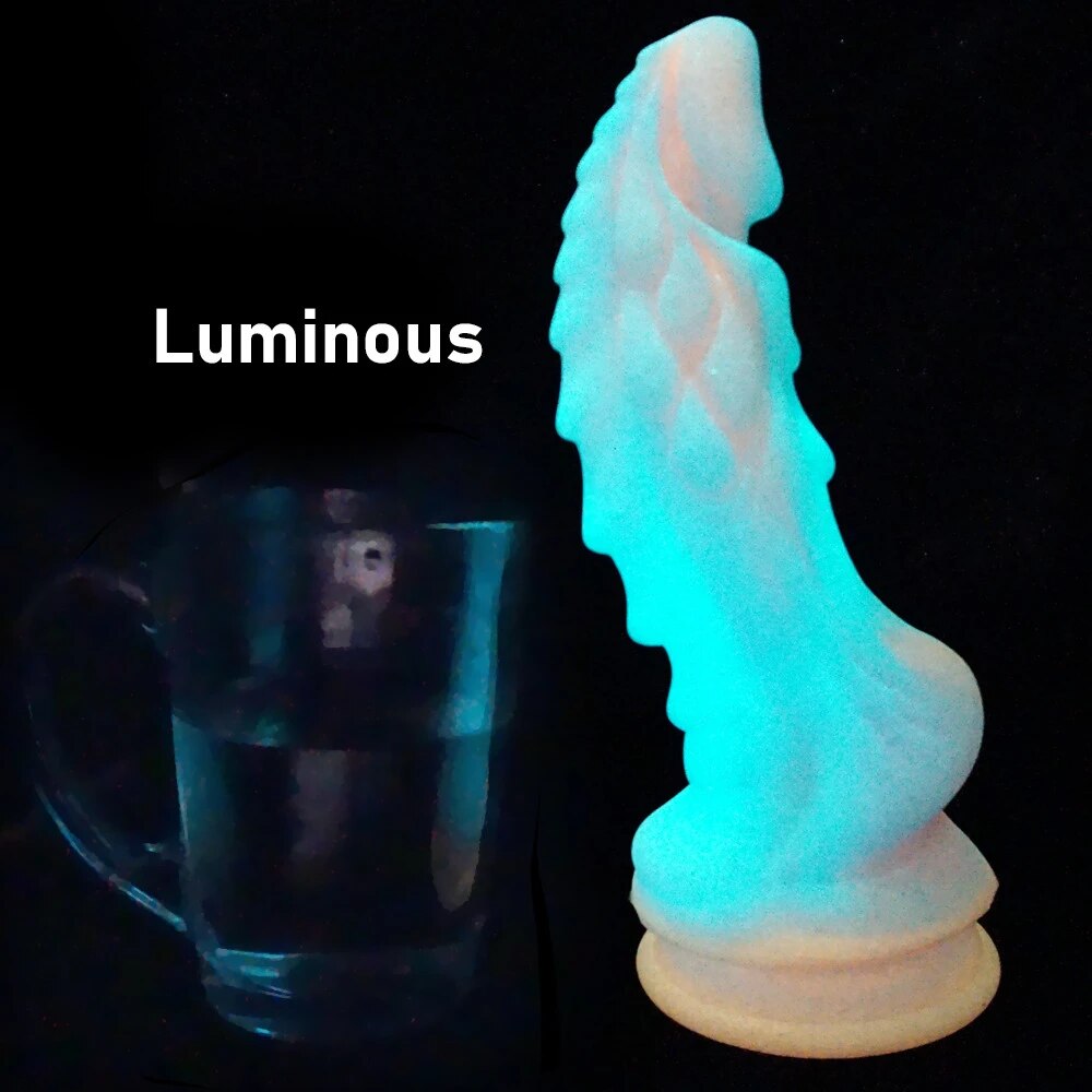 Dương vật giả rồng phát sáng size lớn gắn tường nhiều màu siêu hấp dẫn