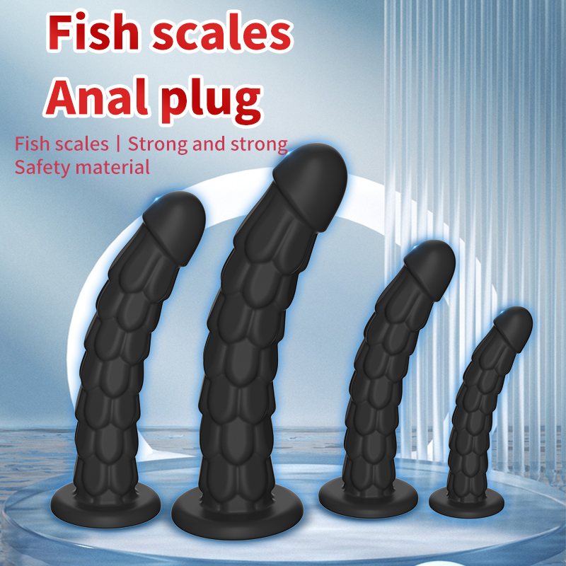 Dương vật giả vảy cá gân nổi cao cấp sextoy gay kích thích