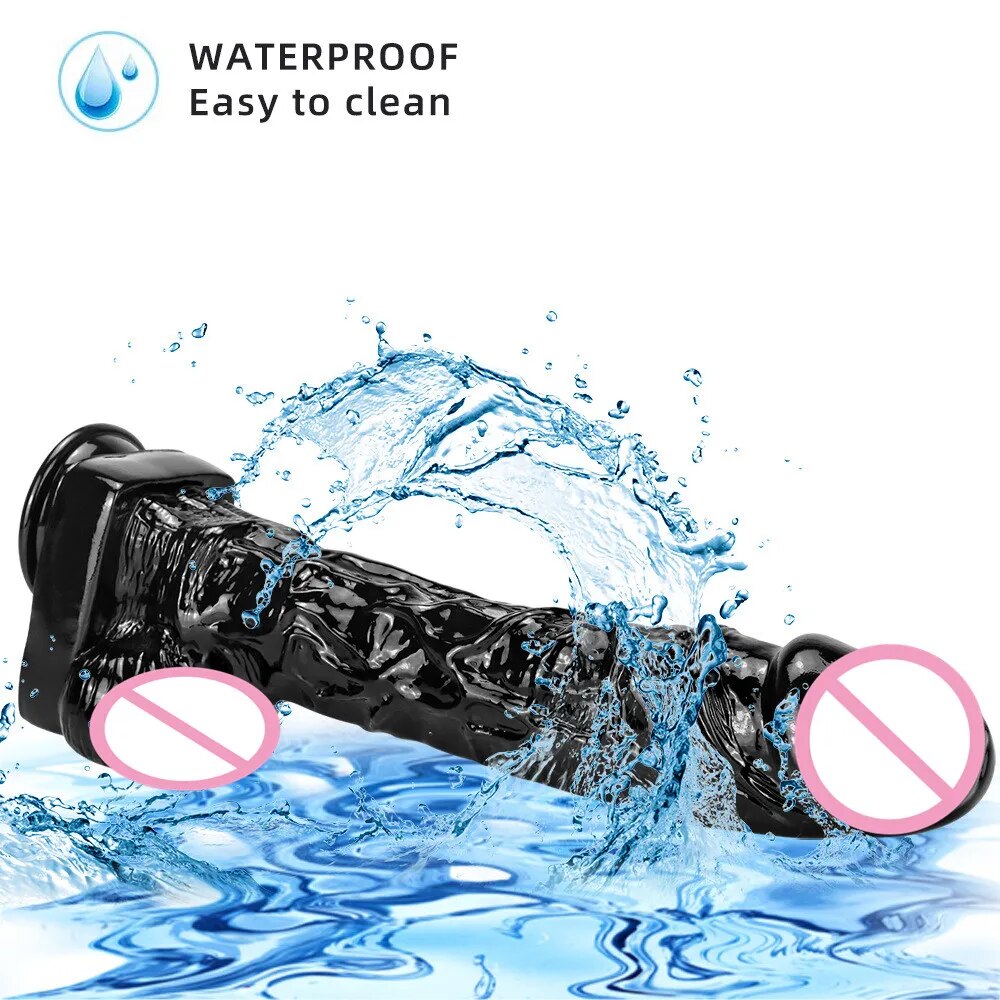 Sỉ Dương vật giả dính tường màu đen size lớn hàng to khủng giống thật cao cấp