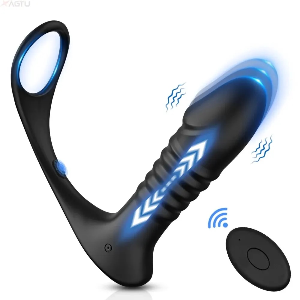 Đồ chơi hậu môn rung thụt điều khiển từ xa cho người gay, kích thích cực mạnh