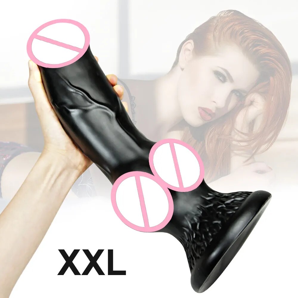 Dương vật giả chó sói size lớn silicon mềm mịn dính tường kích thích