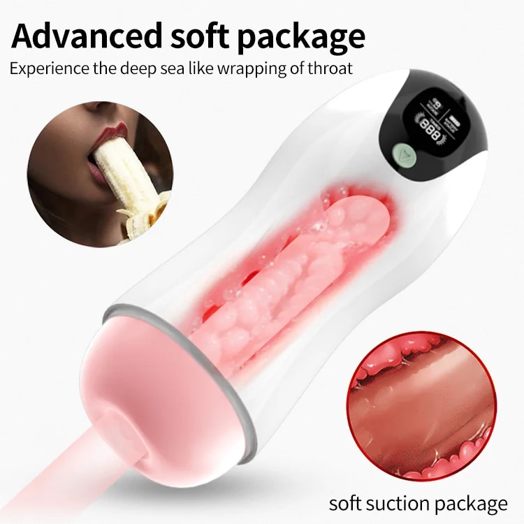 Âm đạo giả rung tự động co bóp bú hút siêu thực, kích thích