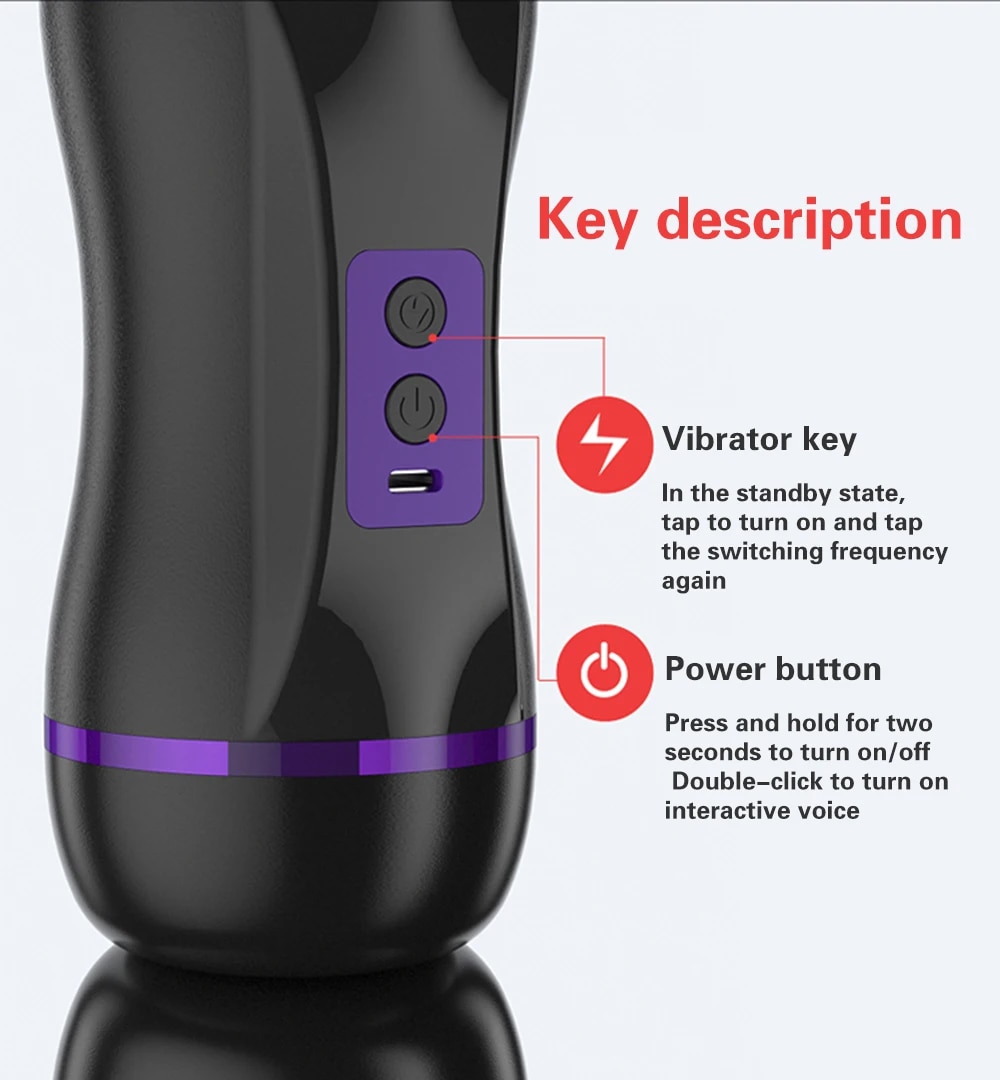 Âm đạo giả 3D 2 đầu rung hút điều khiển app, hưng phấn cực đỉnh