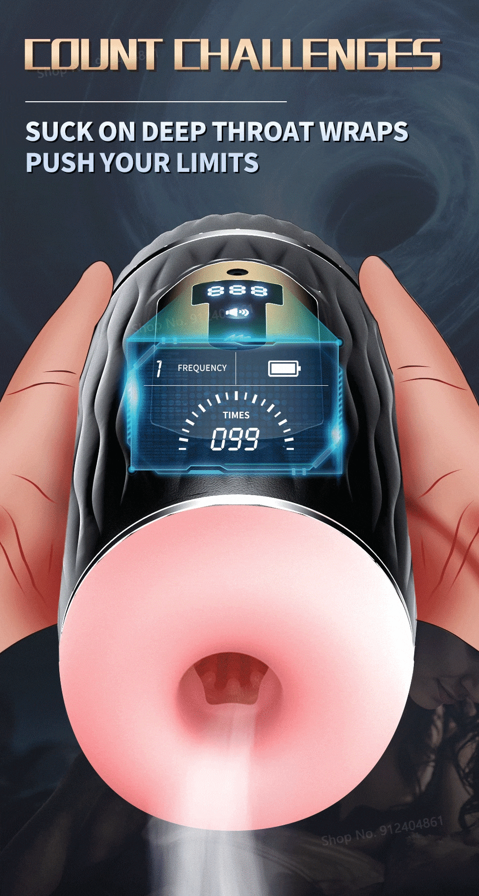 Âm đạo giả rung bú mút kích thích cực mạnh dành cho nam