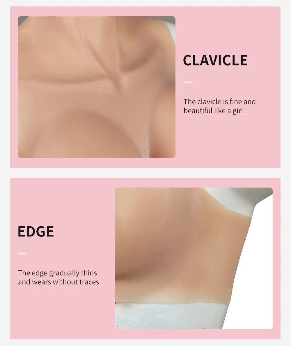 Ngực giả silicone cao cấp cosplay Drag Queen kích thích nam nữ