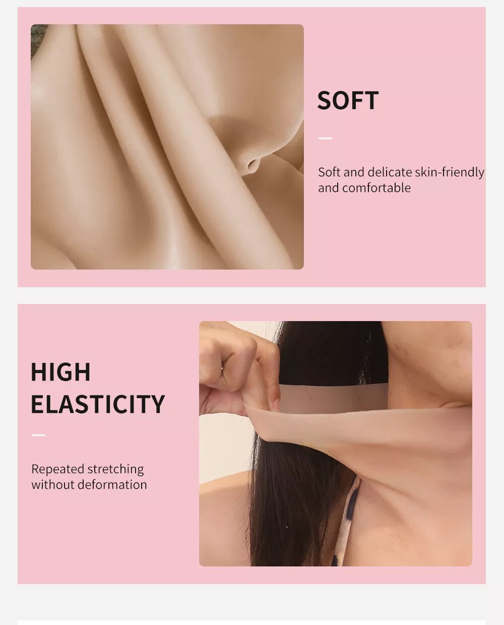 Ngực giả silicone cao cấp cosplay Drag Queen kích thích nam nữ