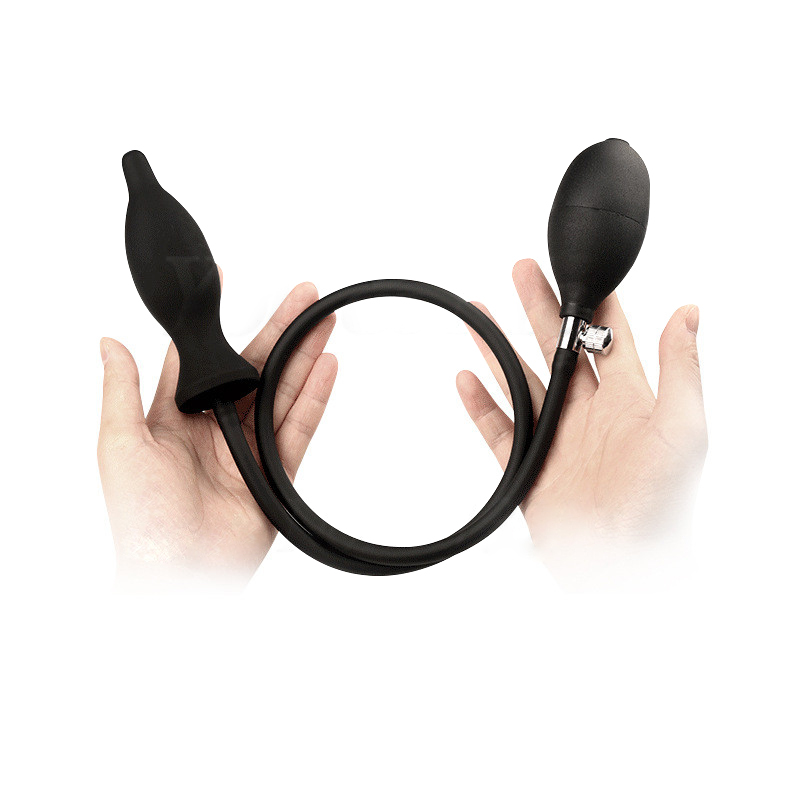 Phích cắm hậu môn bơm hơi tăng kích thước đầu dương vật gay