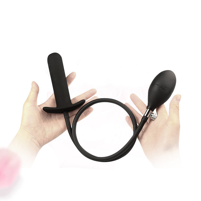 Phích cắm hậu môn bơm hơi tăng kích thước đầu dương vật gay